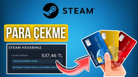 Steam cüzdandaki parayı karta aktarma